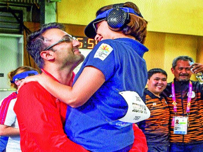 CWG 2018: Heena Sidhuala Gold, Sachin Chaudhary Bronze | CWG 2018: हिना सिद्धूला सुवर्ण, सचिन चौधरीला कांस्य