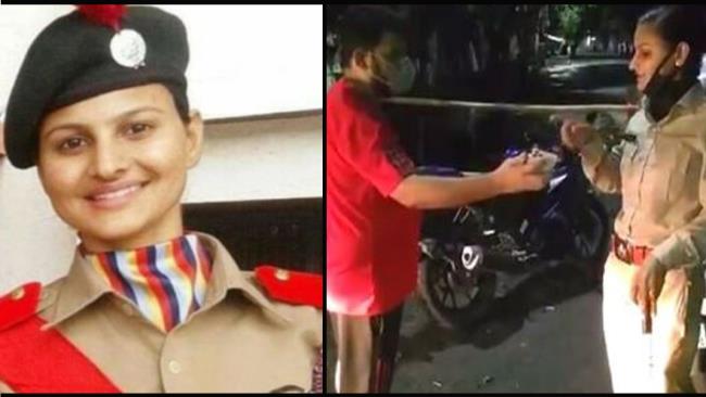 Sunita yadav called on the Commissioner of Police to resign and become an IPS | राजीनामा देऊन IPS बनणार, डॅशिंग पोलीस शिपाई सुनिताने घेतली आयुक्तांची भेट