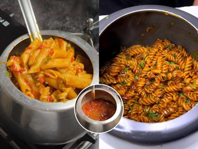 New viral trend, People are making pasta in a cooker? You might be surprised to see the recipe because... | हे काहीतरी भलतंच - लोकं करत आहेत कुकरमध्ये पास्ता? रेसिपी पाहून तुम्हालाही वाटेल नवल कारण .... New viral trend, People are making pasta in a cooker? You might be surprised to see the recipe because... | हे काहीतरी भलतंच - लोकं करत आहेत कुकरमध्ये पास्ता? रेसिपी पाहून तुम्हालाही वाटेल नवल कारण ....