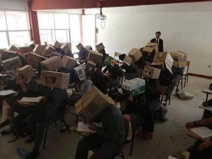 The unique method used by teachers to prevent copying during the exam, people said, is an insult ... | परीक्षेत कॉपी रोखण्यासाठी शिक्षकांनी वापरली अनोखी पद्धत, लोक म्हणाले, हा तर अपमान... The unique method used by teachers to prevent copying during the exam, people said, is an insult ... | परीक्षेत कॉपी रोखण्यासाठी शिक्षकांनी वापरली अनोखी पद्धत, लोक म्हणाले, हा तर अपमान...