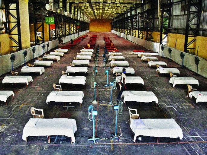 coronavirus : Goregaon Exhibition Center with 1,240 beds | coronavirus : गोरेगाव प्रदर्शन केंद्रात १,२४० खाटांची सोय