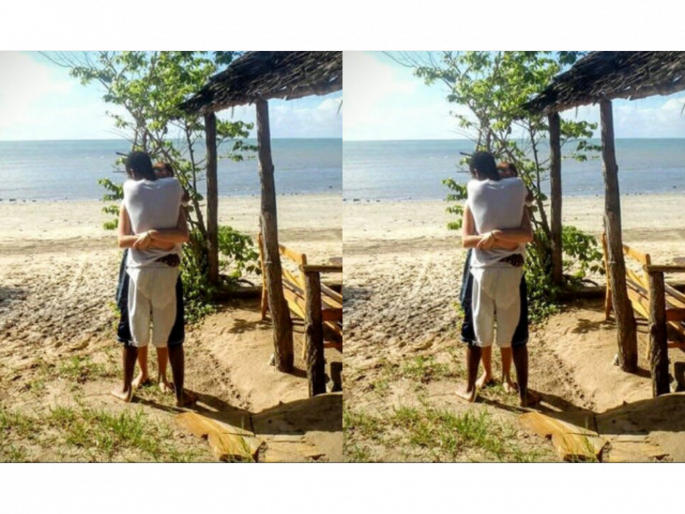 People get shocked after watching this optical illusion photo | Optical Illusion: मिठी मारत असलेल्या कपलचा फोटो पाहून चक्रावून गेले लोक, जाणून घ्या कारण....
