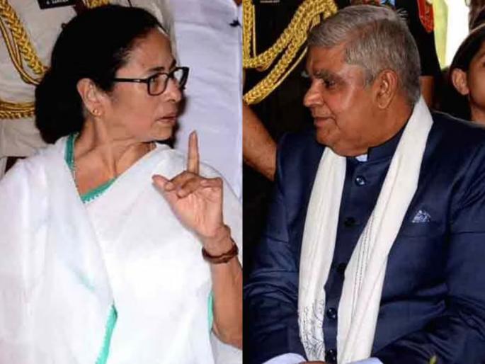 CM Mamata Banerjee blocks governor Jagdeep Dhankhar on twitter says he threatening chief secretary and DGP | वाद वाढला! गंभीर आरोप करत CM ममतांनी राज्यपालांना ट्विटरवर केलं ब्लॉक, सांगितलं असं कारण CM Mamata Banerjee blocks governor Jagdeep Dhankhar on twitter says he threatening chief secretary and DGP | वाद वाढला! गंभीर आरोप करत CM ममतांनी राज्यपालांना ट्विटरवर केलं ब्लॉक, सांगितलं असं कारण
