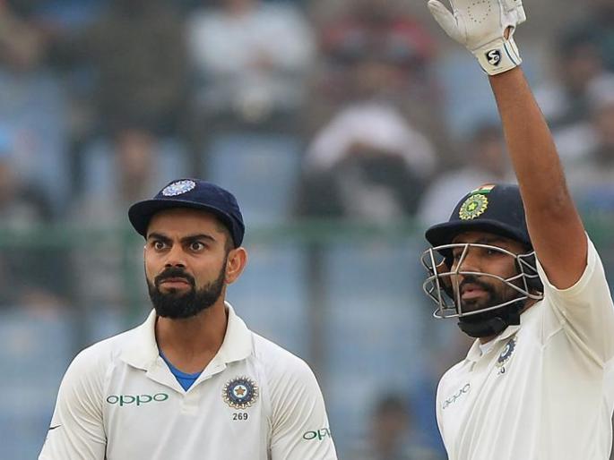 India vs South Africa, 2nd Test: Virat Kohli gets angry at reporters after asking questions about Rohit Sharma's double century | India vs South Africa, 2nd Test : रोहितच्या द्विशतकाबद्दल प्रश्न विचारताच कोहली पत्रकारांवर भडकला...