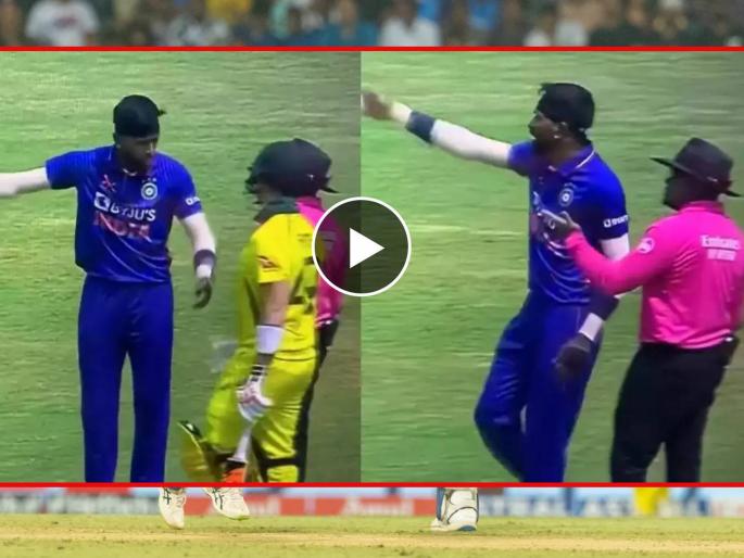 IND vs AUS, 1st ODI Live Update Marathi : Hardik Pandya has heated altercation with umpire after Mitchell Marsh forces him to stop mid run-up, Video  | IND vs AUS, 1st ODI Live : मिचेल मार्शने मध्येच थांबवले म्हणून भडकला हार्दिक पांड्या, अम्पायरसोबत भांडला, Video 