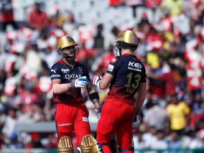 IPL 2023, RCB vs PBKS Live : Virat Kohli becomes the first captain to reach 6500 runs in T20s, Break MS Dhoni Record, Virat caught behind for 59 (47) attempting  | IPL 2023, RCB vs PBKS Live : विराट कोहलीचा वर्ल्ड रेकॉर्ड! ट्वेंटी-२०त महेंद्रसिंग धोनीलाही टाकले मागले; ठरला यशस्वी कॅप्टन
