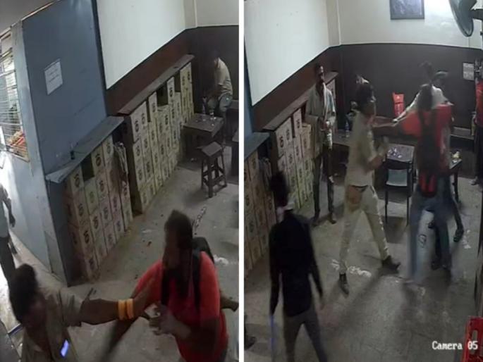 A storm raged in a local liquor store in Pune They also broke liquor bottles on each other | Video: पुण्यात देशी दारूच्या दुकानात तुफान राडा; एकमेकांच्या अंगावर दारूच्या बाटल्या फोडल्या A storm raged in a local liquor store in Pune They also broke liquor bottles on each other | Video: पुण्यात देशी दारूच्या दुकानात तुफान राडा; एकमेकांच्या अंगावर दारूच्या बाटल्या फोडल्या