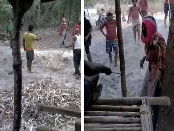 Crime: MLA's nephew bullied, abused woman, then flogged her | Crime: आमदाराच्या पुतण्याची गुंडगिरी, महिलेला केली शिविगाळ, मग मारले चाबकाचे फटके Crime: MLA's nephew bullied, abused woman, then flogged her | Crime: आमदाराच्या पुतण्याची गुंडगिरी, महिलेला केली शिविगाळ, मग मारले चाबकाचे फटके