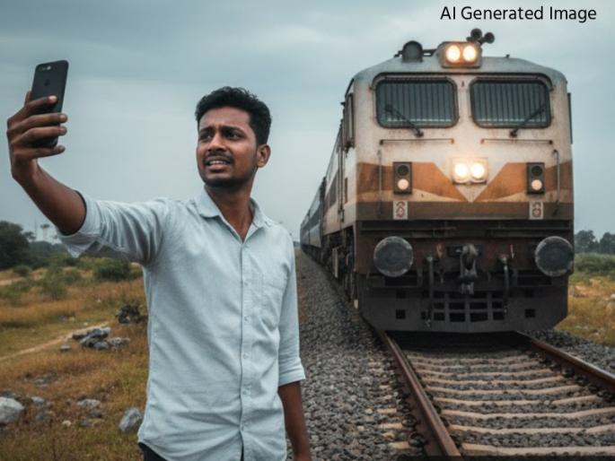 Married just 5 months ago, young man jumps in front of a moving train! In the video, he says, "Everyone listen, my wife.." | अवघ्या ५ महिन्यांपूर्वी झालेलं लग्न, तरुणानं धावत्या ट्रेनसमोर मारली उडी! व्हिडीओत म्हणाला, "सगळ्यांनी ऐका, माझी बायको.." Married just 5 months ago, young man jumps in front of a moving train! In the video, he says, "Everyone listen, my wife.." | अवघ्या ५ महिन्यांपूर्वी झालेलं लग्न, तरुणानं धावत्या ट्रेनसमोर मारली उडी! व्हिडीओत म्हणाला, "सगळ्यांनी ऐका, माझी बायको.."