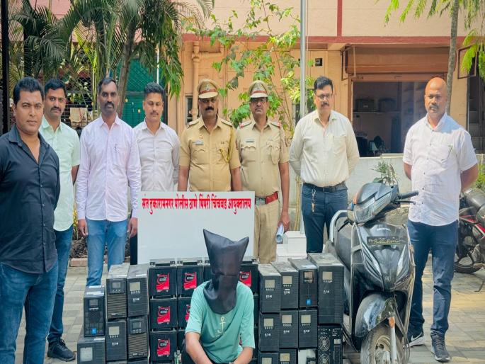 CCTV battery, UPS thief arrested by Sant Tukaramnagar police | सीसीटीव्हीच्या बॅटरी, यूपीएस चोरणारा गजाआड;संत तुकारामनगर पोलिसांनी ठोकल्या बेड्या  CCTV battery, UPS thief arrested by Sant Tukaramnagar police | सीसीटीव्हीच्या बॅटरी, यूपीएस चोरणारा गजाआड;संत तुकारामनगर पोलिसांनी ठोकल्या बेड्या