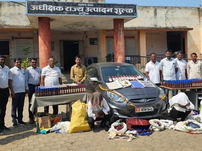 Washim: Fake foreign liquor worth Rs 6.80 lakh seized, two arrested, 'State Excise' action taken | Washim: ६.८० लाखांची बनावट विदेशी दारू जप्त, दोघांना अटक, ‘राज्य उत्पादन शुल्क’ची कारवाई Washim: Fake foreign liquor worth Rs 6.80 lakh seized, two arrested, 'State Excise' action taken | Washim: ६.८० लाखांची बनावट विदेशी दारू जप्त, दोघांना अटक, ‘राज्य उत्पादन शुल्क’ची कारवाई