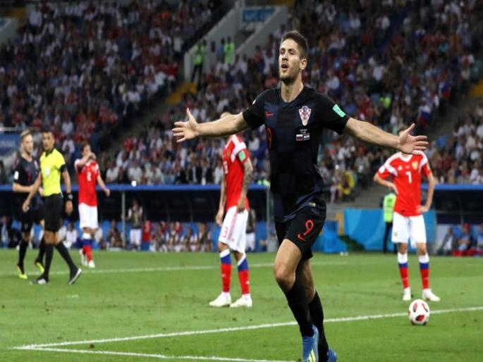 FIFA World Cup Quarter finals: Croatia's rookie equals 1-1 in first session | FIFA World Cup Quarter finals : क्रोएशियाची मुसंडी, पहिल्या सत्रात 1-1 बरोबरी FIFA World Cup Quarter finals: Croatia's rookie equals 1-1 in first session | FIFA World Cup Quarter finals : क्रोएशियाची मुसंडी, पहिल्या सत्रात 1-1 बरोबरी