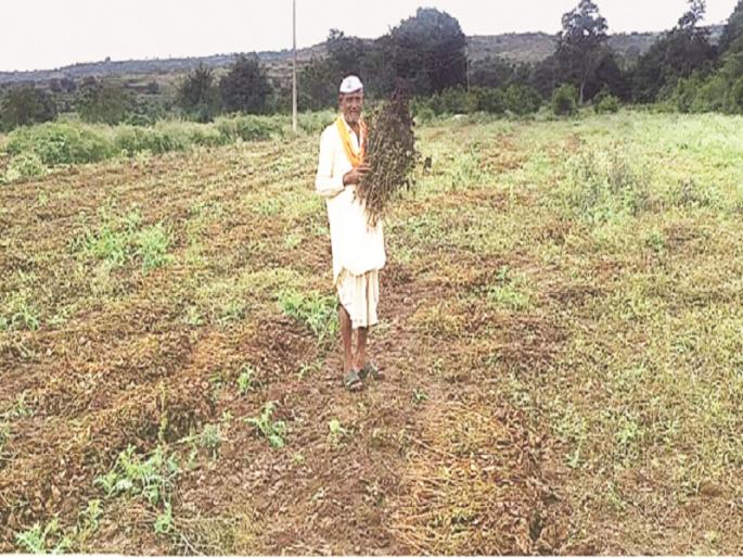 return rains destroys the rain, now the problem of double sowing | परतीच्या पावसाने रान उद्ध्वस्त,आता दुबार पेरणीचे संकट 