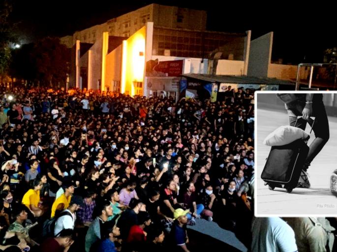 Chandigarh University Girl Hostel Video Leak scandal students leaving campus saying We dont feel safe here as CU shut for 6 days | Chandigarh University Video Leak: "आम्ही इथे सुरक्षित नाही.."; चंडीगड विद्यापीठातील विद्यार्थिनींची गर्ल्स हॉस्टेल सोडण्यास सुरूवात Chandigarh University Girl Hostel Video Leak scandal students leaving campus saying We dont feel safe here as CU shut for 6 days | Chandigarh University Video Leak: "आम्ही इथे सुरक्षित नाही.."; चंडीगड विद्यापीठातील विद्यार्थिनींची गर्ल्स हॉस्टेल सोडण्यास सुरूवात