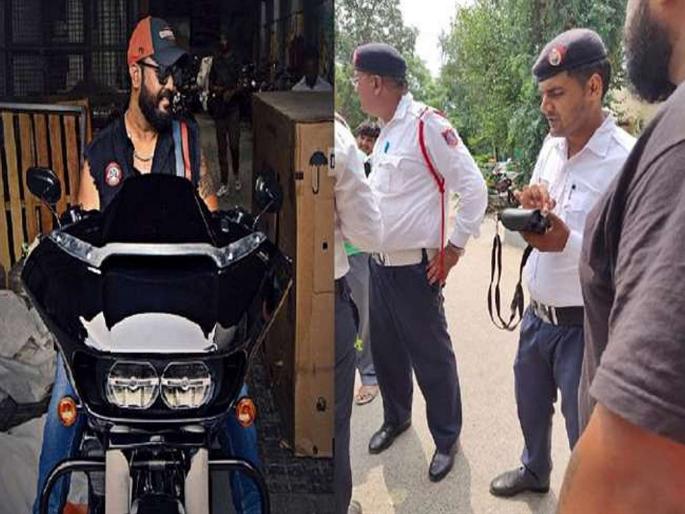 Funny... Police issue chalan to the driver of Harley Davidson for played the song | हास्यास्पद...Harley Davidson च्या चालकाने गाणे वाजविले म्हणून पोलिसांनी पावती फाडली Funny... Police issue chalan to the driver of Harley Davidson for played the song | हास्यास्पद...Harley Davidson च्या चालकाने गाणे वाजविले म्हणून पोलिसांनी पावती फाडली