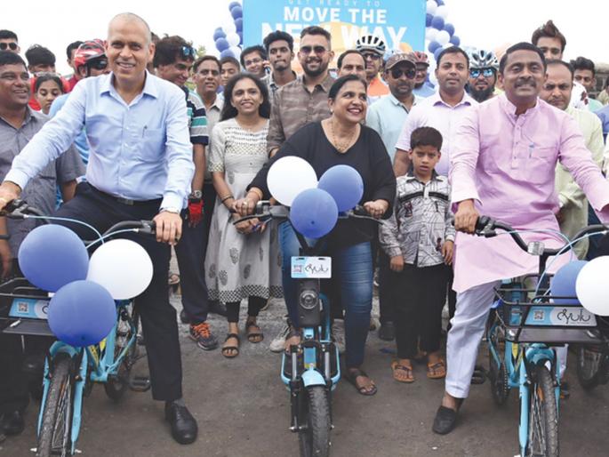 CIDCO's public cycle plan in Kharghar continues | खारघरमध्ये सिडकोची सार्वजनिक सायकल योजना अखेर सुरू CIDCO's public cycle plan in Kharghar continues | खारघरमध्ये सिडकोची सार्वजनिक सायकल योजना अखेर सुरू