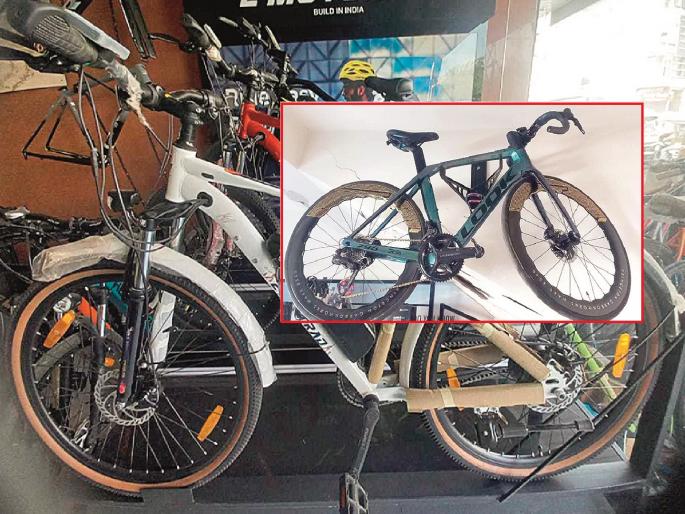 Abba...! A bicycle worth 12.50 lakh runs on the streets of Chhatrapati Sambhajinagar | अबब...! छत्रपती संभाजीनगरच्या रस्त्यावर धावते १२.५० लाखांची सायकल Abba...! A bicycle worth 12.50 lakh runs on the streets of Chhatrapati Sambhajinagar | अबब...! छत्रपती संभाजीनगरच्या रस्त्यावर धावते १२.५० लाखांची सायकल
