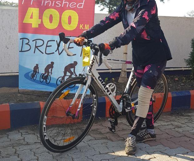 In the 400-kilometer brave cycle competition, the lady from Buldhana district is second from India | ४०० किलोमीटरच्या ब्रेवेट सायकल स्पर्धेत बुलडाणा जिल्ह्याची महिला भारतातून दुसरी
