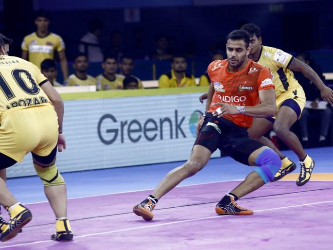 Pro Kabaddi: Yu Mumba's winning salute defeating Telugu Titans | प्रो कबड्डी : तेलगु टायटन्सवर मात करत यू मुंबाची विजयी सलामी Pro Kabaddi: Yu Mumba's winning salute defeating Telugu Titans | प्रो कबड्डी : तेलगु टायटन्सवर मात करत यू मुंबाची विजयी सलामी