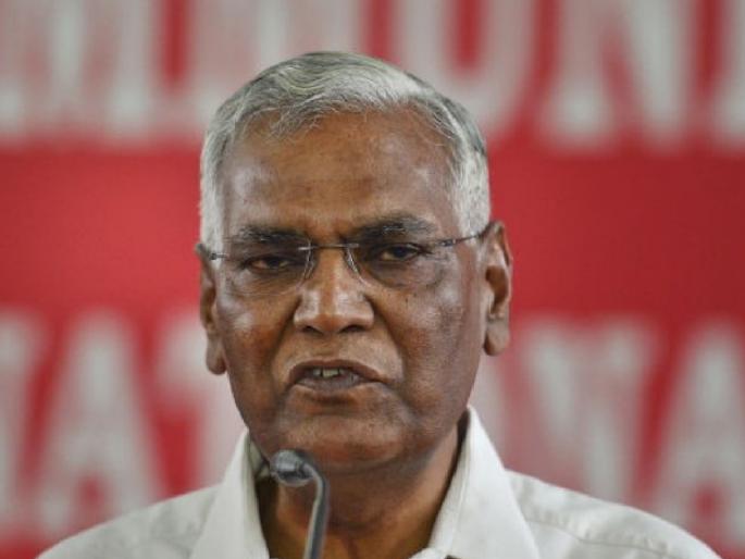 Defeating BJP is the first target Says D. Raja | भाजपला हरवणे हेच पहिले टार्गेट - डी राजा  Defeating BJP is the first target Says D. Raja | भाजपला हरवणे हेच पहिले टार्गेट - डी राजा
