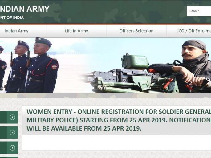 Good news for women; The process of recruitment in the military started | महिलांसाठी खुशखबर; देशसेवेचे स्वप्न पूर्ण होणार Good news for women; The process of recruitment in the military started | महिलांसाठी खुशखबर; देशसेवेचे स्वप्न पूर्ण होणार