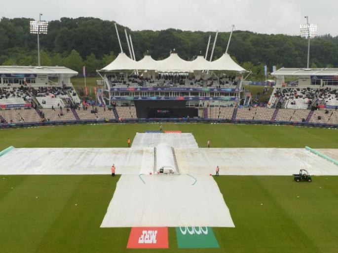 ICC World Cup 2019, WI vs SA: Due to rain, South Africa get first point | ICC World Cup 2019, WI vs SA: पावसामुळे दक्षिण आफ्रिकेचे गुणांचे खाते उघडले