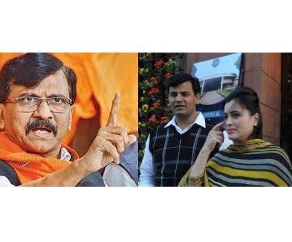 shiv sena mp sanjay raut comment on navneet kaur rana and ravi rana over hanuman chalisa reading at matoshree | भाजप हिंदुत्वाच मार्केटिंग करतयं.. 'बंटी-बबली' त्या नौटंकीमधलं पात्र, संजय राऊतांची टीका shiv sena mp sanjay raut comment on navneet kaur rana and ravi rana over hanuman chalisa reading at matoshree | भाजप हिंदुत्वाच मार्केटिंग करतयं.. 'बंटी-बबली' त्या नौटंकीमधलं पात्र, संजय राऊतांची टीका