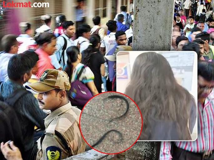 Railway Police has taken into custody the accused who cut a young woman hair at Dadar station | गर्दीत पाठीला काही टोचल्याने मागे पाहिलं अन्... दादर स्टेशनवर तरुणीसोबत धक्कादायक प्रकार Railway Police has taken into custody the accused who cut a young woman hair at Dadar station | गर्दीत पाठीला काही टोचल्याने मागे पाहिलं अन्... दादर स्टेशनवर तरुणीसोबत धक्कादायक प्रकार