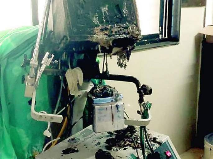 Health department puts 'brakes' on Schiller's ventilator; Decision after fire incident at Dufferin Hospital | शिलरच्या व्हेंटिलेटरला आरोग्य विभागाने लावले ‘ब्रेक’; व्हेंटिलेटरचा स्फाेटप्रकरणानंतर निर्णय Health department puts 'brakes' on Schiller's ventilator; Decision after fire incident at Dufferin Hospital | शिलरच्या व्हेंटिलेटरला आरोग्य विभागाने लावले ‘ब्रेक’; व्हेंटिलेटरचा स्फाेटप्रकरणानंतर निर्णय