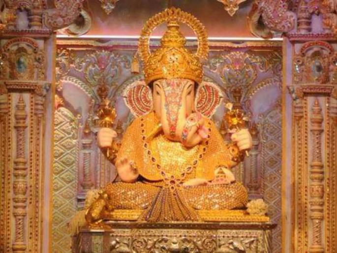 Moraya! Angarki Chaturthi closed for 'Dagdusheth' Ganpati temple darshan; Online darshan facility for devotees | मोरया! अंगारकी चतुर्थीच्या निमित्ताने 'दगडूशेठ'ला आकर्षक सजावट; 'श्रीं'च्या दर्शनाची ऑनलाईन सोय Moraya! Angarki Chaturthi closed for 'Dagdusheth' Ganpati temple darshan; Online darshan facility for devotees | मोरया! अंगारकी चतुर्थीच्या निमित्ताने 'दगडूशेठ'ला आकर्षक सजावट; 'श्रीं'च्या दर्शनाची ऑनलाईन सोय