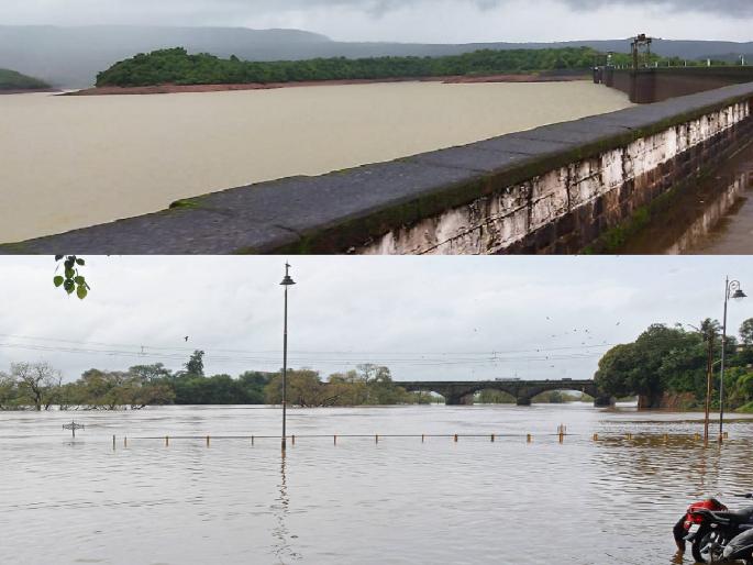 Heavy rains in Kolhapur district, Panchganga nears warning level Radhanagari dam 75 percent full | Kolhapur: पंचगंगा इशारा पातळीकडे; एसटीच्या १८ मार्गावर पाणी, राधानगरी धरण ७५ टक्के भरले Heavy rains in Kolhapur district, Panchganga nears warning level Radhanagari dam 75 percent full | Kolhapur: पंचगंगा इशारा पातळीकडे; एसटीच्या १८ मार्गावर पाणी, राधानगरी धरण ७५ टक्के भरले