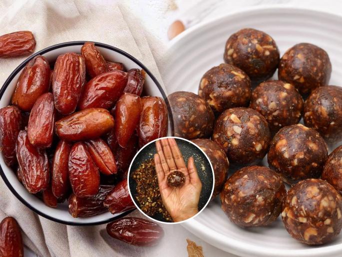 Make sweet date laddu without adding sugar - a very simple recipe, definitely make these laddus full of nutrients | साखर न घालता करा खजूराचे गोड लाडू - अगदी सोपी रेसिपी, पोषक घटकांनी भरलेले हे लाडू नक्कीच करा