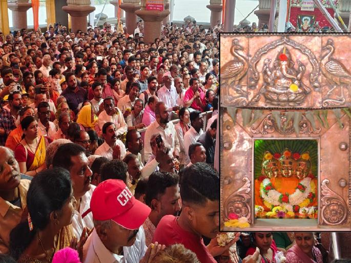 Datta birth anniversary celebrations held in a devotional atmosphere in Nrusinghwadi Kolhapur, huge crowd of devotees for darshan | Kolhapur: नृसिंहवाडीत भक्तीमय वातावरणात दत्त जन्मकाळ सोहळा संपन्न, दर्शनासाठी भाविकांची अलोट गर्दी Datta birth anniversary celebrations held in a devotional atmosphere in Nrusinghwadi Kolhapur, huge crowd of devotees for darshan | Kolhapur: नृसिंहवाडीत भक्तीमय वातावरणात दत्त जन्मकाळ सोहळा संपन्न, दर्शनासाठी भाविकांची अलोट गर्दी