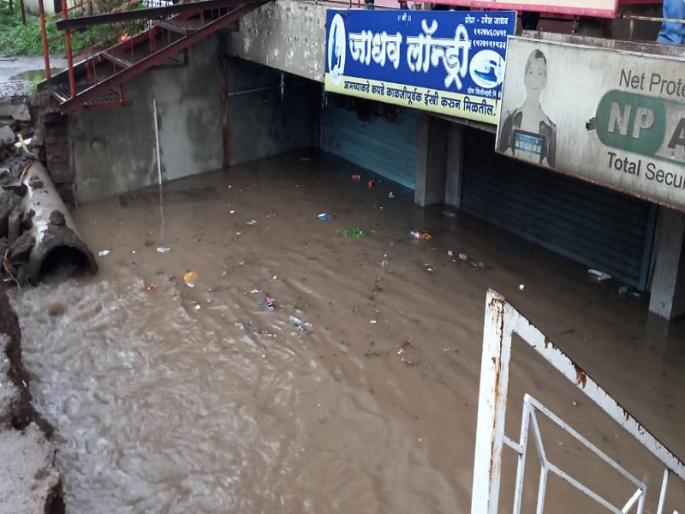 Rain Update daund city Waterlogged due to heavy rain | Rain Update: मुसळधार पावसाने दौंड शहर झाले जलमय Rain Update daund city Waterlogged due to heavy rain | Rain Update: मुसळधार पावसाने दौंड शहर झाले जलमय