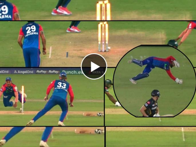 IPL 2024, Gujarat Titans vs Delhi Capitals Marathi Live : Brillient run out from Sumit kumar & what a catch by Rishabh Pant ; Gujarat Titans 30/4 against Delhi Capitals, Video | गुजरात टायटन्सची 'Power' गुल! सुमित कुमारचा भन्नाट रन आऊट, रिषभ पंतचा अफलातून झेल