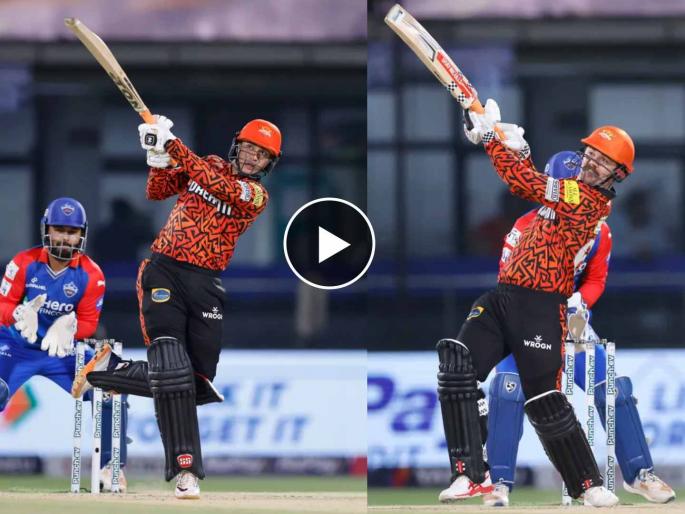 IPL 2024, Delhi Capitals vs Sunrisers Hyderabad Live Marathi : TRAVIS HEAD smashed 89 runs in 32 balls with 11 fours and 6 sixes, SRH's projected score is 348., Video  | १७ चेंडूंत ८० धावा! Travis Head ने बेक्कार चोपला ना भावा...; SRH करू शकतात ३४८ धावा