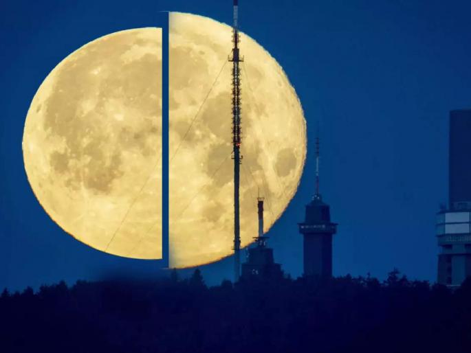 Tomorrow's supermoon will be seen, the distance of the moon from the earth will be less | उद्या दिसणार सूपरमून, पृथ्वीपासून चंद्राचे अंतर राहणार कमी Tomorrow's supermoon will be seen, the distance of the moon from the earth will be less | उद्या दिसणार सूपरमून, पृथ्वीपासून चंद्राचे अंतर राहणार कमी