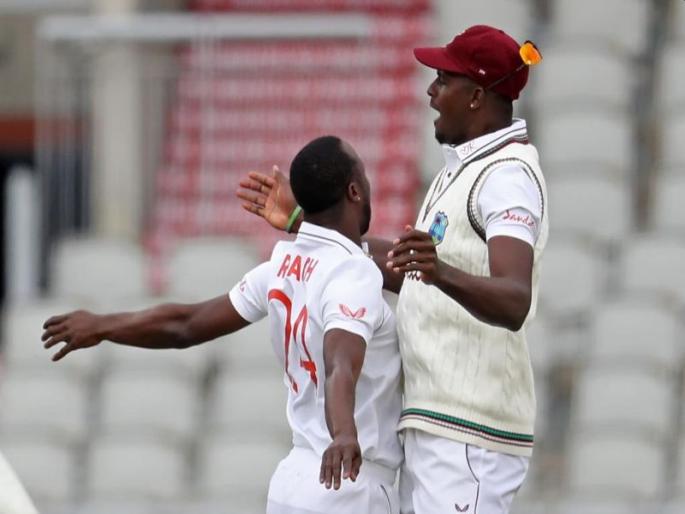 Shocks to England early; 131 for 4 against West Indies till tea | इंग्लंडला सुरुवातीला धक्के; विंडीजविरुद्ध चहापानापर्यंत ४ बाद १३१ धावा