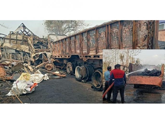 9 Killed In Fire After Tanker-Truck Collision on Chandrapur-mul road | काळाने घातली झडप, आक्रोश करायलाही दिला नाही मजुरांना वेळ; थरकाप उडवणारी घटना 9 Killed In Fire After Tanker-Truck Collision on Chandrapur-mul road | काळाने घातली झडप, आक्रोश करायलाही दिला नाही मजुरांना वेळ; थरकाप उडवणारी घटना