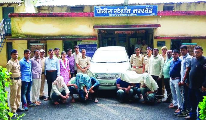 Petrol pump decoity, Six decoits arrested | पेट्रोलपंपावर दरोडा टाकणाऱ्या सहा दरोडेखोरांना अटक