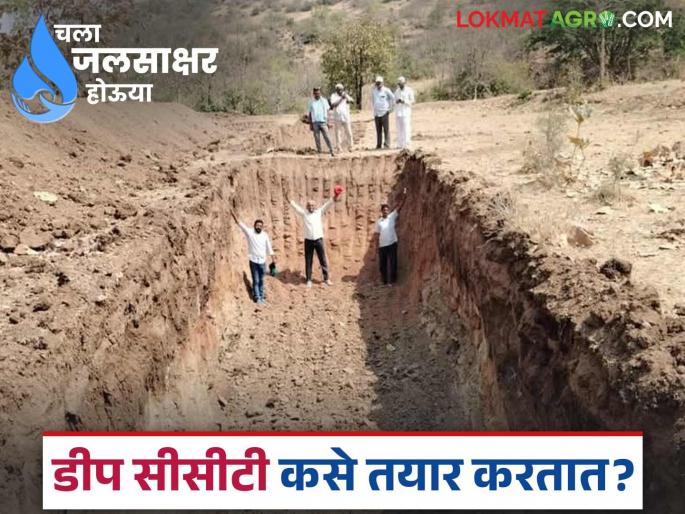 Deep CCT; How to create Deep Continuous Contour Trenches? Learn in detail | Deep CCT; खोल सलग समपातळी चर कसे तयार करावेत? जाणून घ्या सविस्तर