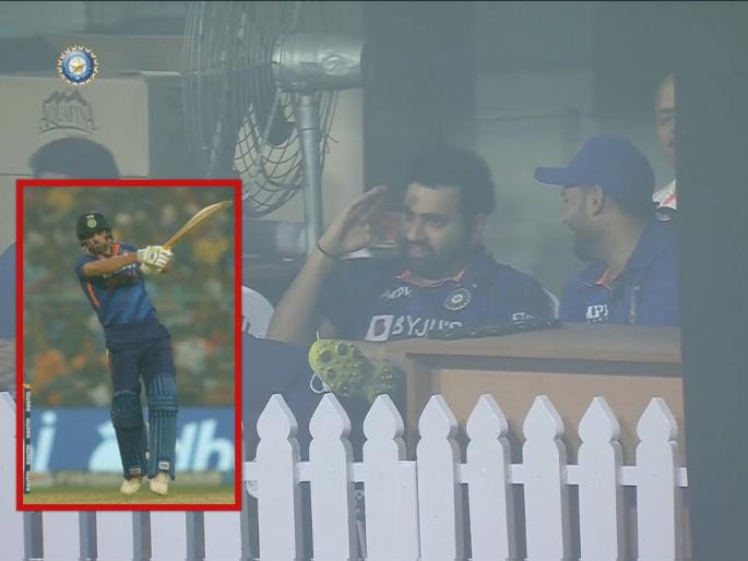 IND vs NZ, 3rd T20I :  Salute from captain Rohit Sharma after the six from Deepak Chahar, Deepak Chahar smashed Adam Milne for 19 runs in the last over  | IND vs NZ, 3rd T20I : 4,4,2,6,2,1; दीपक चहरनं २० व्या षटकात कहर केला, कर्णधार रोहित शर्मानंही केलं सॅल्यूट