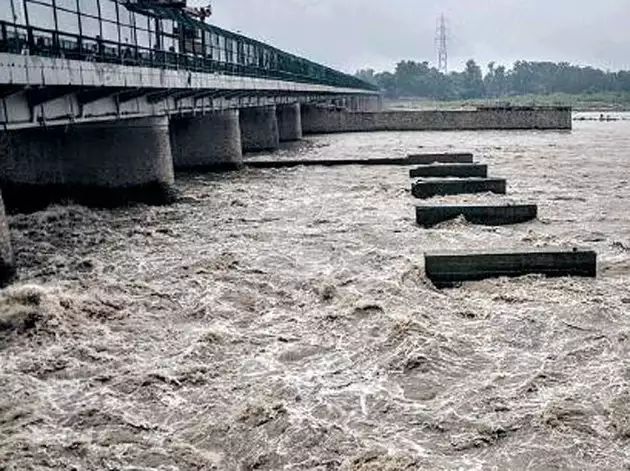 The nation's capital delhi in flood crisis; 8.7 lakh cusecs of water left from Haryana to Yamuna | देशाची राजधानी संकटात; हरियाणातून यमुनेत सोडले तब्बल 8.7 लाख क्युसेक पुराचे पाणी The nation's capital delhi in flood crisis; 8.7 lakh cusecs of water left from Haryana to Yamuna | देशाची राजधानी संकटात; हरियाणातून यमुनेत सोडले तब्बल 8.7 लाख क्युसेक पुराचे पाणी