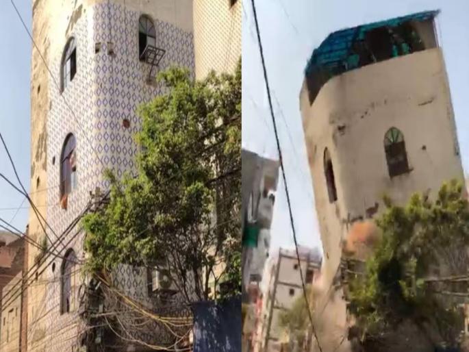 delhi vijay park area five storey house collapsed relief work underway no casualty reported | धक्कादायक! दिल्लीत पाच मजली घर कोसळलं, भीषण व्हिडीओ व्हायरल delhi vijay park area five storey house collapsed relief work underway no casualty reported | धक्कादायक! दिल्लीत पाच मजली घर कोसळलं, भीषण व्हिडीओ व्हायरल