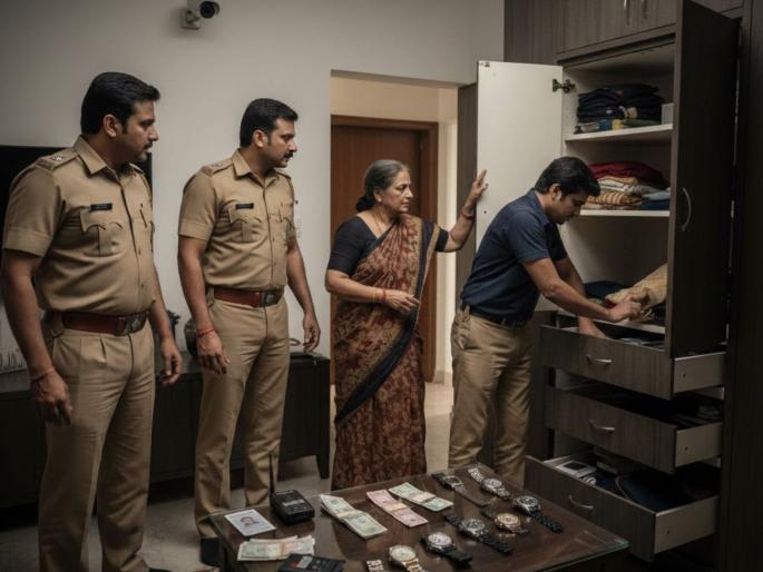 delhi friends colony maid orchestrated fake ed raid on her employer house | 'स्पेशल २६' स्टाईलने मालकाच्या घरी ED ची धाड; मोलकरीणच मास्टरमाईंड, ३५० CCTV तपासले अन्... delhi friends colony maid orchestrated fake ed raid on her employer house | 'स्पेशल २६' स्टाईलने मालकाच्या घरी ED ची धाड; मोलकरीणच मास्टरमाईंड, ३५० CCTV तपासले अन्...