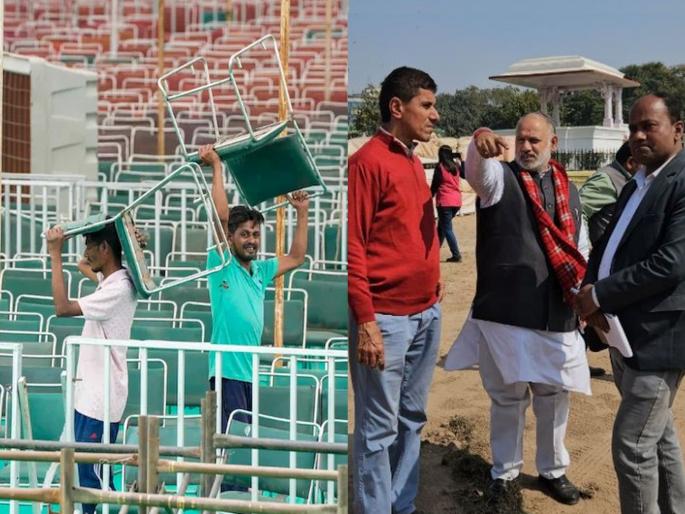 delhi bjp chief minister oath ceremony 3 stage, 150 guests, 30000 supporters BJP's preparations for the swearing-in ceremony of Delhi CM, who will be present | 3 व्यासपीठ, 150 पाहुणे, 30000 समर्थक अन्...! दिल्ली CM पदाच्या शपथविधीसाठी भाजपची तयारी, कोण कोण राहणार उपस्थित? delhi bjp chief minister oath ceremony 3 stage, 150 guests, 30000 supporters BJP's preparations for the swearing-in ceremony of Delhi CM, who will be present | 3 व्यासपीठ, 150 पाहुणे, 30000 समर्थक अन्...! दिल्ली CM पदाच्या शपथविधीसाठी भाजपची तयारी, कोण कोण राहणार उपस्थित?
