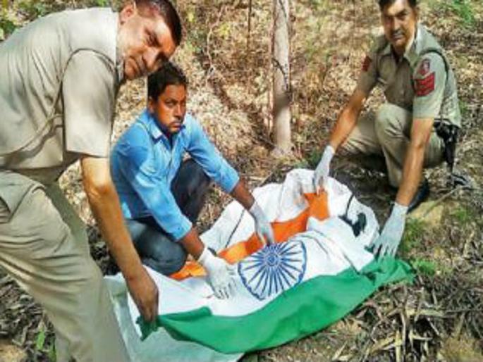 delhi cops give tricolour burial to peacock, say it's protocol | मोराला तिरंग्याचा मान; पोलिसांनी शहीद जवानासारखे केले अंत्यसंस्कार delhi cops give tricolour burial to peacock, say it's protocol | मोराला तिरंग्याचा मान; पोलिसांनी शहीद जवानासारखे केले अंत्यसंस्कार