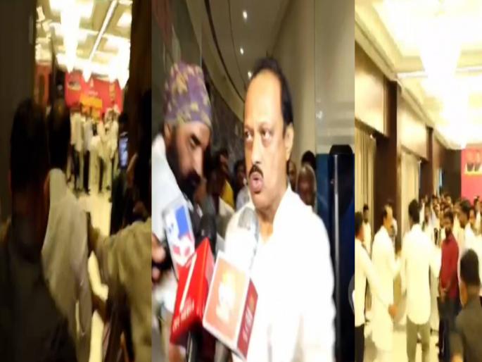 Ajit Pawar quietly left on Parth Pawar's land deal issue; did not say anything on the journalists' question | पार्थ पवारांच्या जमीन व्यवहार प्रश्नावर अजित पवार शांतपणे निघून गेले; पत्रकारांना काहीच उत्तर दिले नाही Ajit Pawar quietly left on Parth Pawar's land deal issue; did not say anything on the journalists' question | पार्थ पवारांच्या जमीन व्यवहार प्रश्नावर अजित पवार शांतपणे निघून गेले; पत्रकारांना काहीच उत्तर दिले नाही