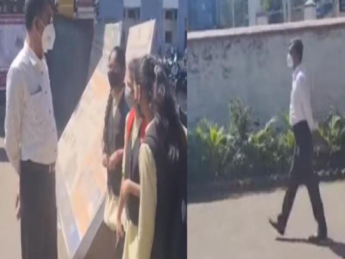 Minister of State for Home Affairs Shambhuraj Desai suddenly patrolled with the police near the entrance of the college | ..अन् गृह राज्यमंत्र्यांनीच घातली काॅलेजच्या प्रवेशद्वारावर गस्त, पोलिसांनी १६ तरुणांना घेतलं ताब्यात Minister of State for Home Affairs Shambhuraj Desai suddenly patrolled with the police near the entrance of the college | ..अन् गृह राज्यमंत्र्यांनीच घातली काॅलेजच्या प्रवेशद्वारावर गस्त, पोलिसांनी १६ तरुणांना घेतलं ताब्यात