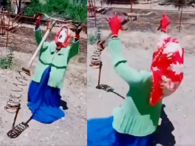 Not just a scarecrow, but a sureshot treatment for constipation, Virender Sehwag share indian jugaad Video | Video : हा तर बद्धकोष्ठावर हमखास इलाज; वीरूने पोस्ट केलेला व्हिडिओ पाहिलात का?